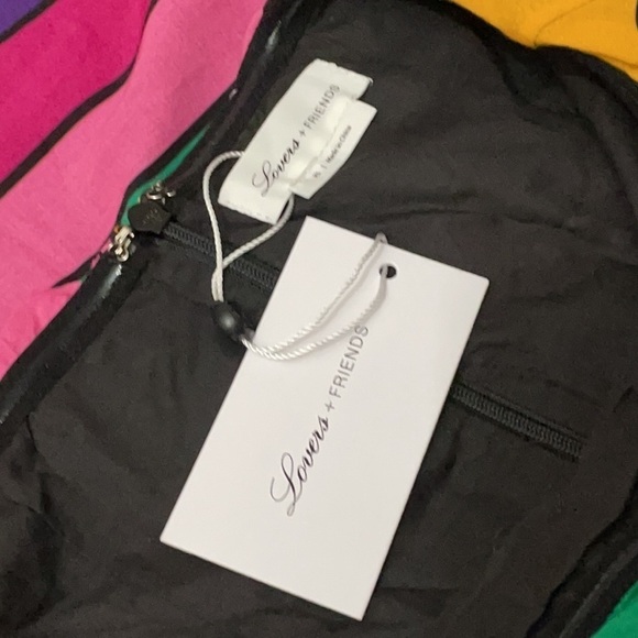 NWT Lovers + Friends Valerie Midi Dress Miami Lights - Picture 5 of 8